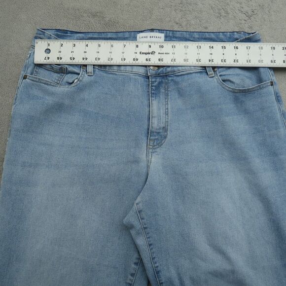 Lane Bryant Jeans Womens Size 16 Blue Mid-Rise-Rise Boyfriend Capri 24.5" Inseam - Picture 15 of 16